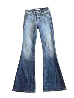 BKE Women's ANDI Slim Fit MidRise Flare Women's Jeans Size 26 Tall Girl Friendly